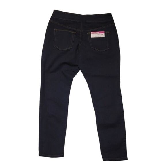 NWT Hi Rise Pull On Utility Jeans Womens Jeggings Skinny Comfort Size 12 - Picture 2 of 8